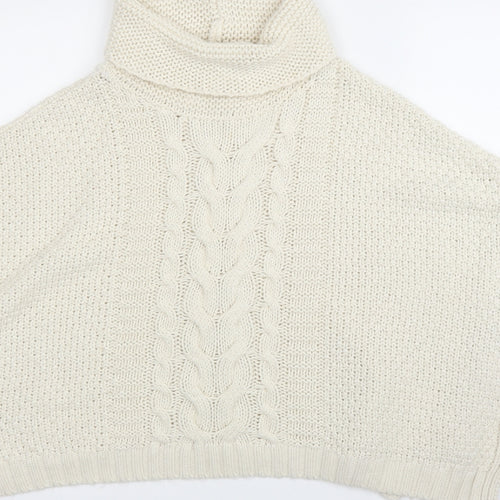 NEXT Girls Ivory   Pullover Jumper Size 9-10 Years  - Poncho