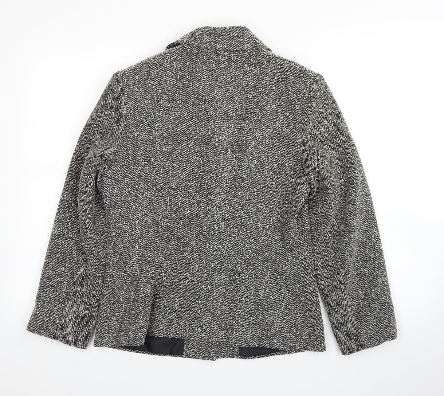 Florence & Fred Womens Grey Herringbone  Jacket  Size 12
