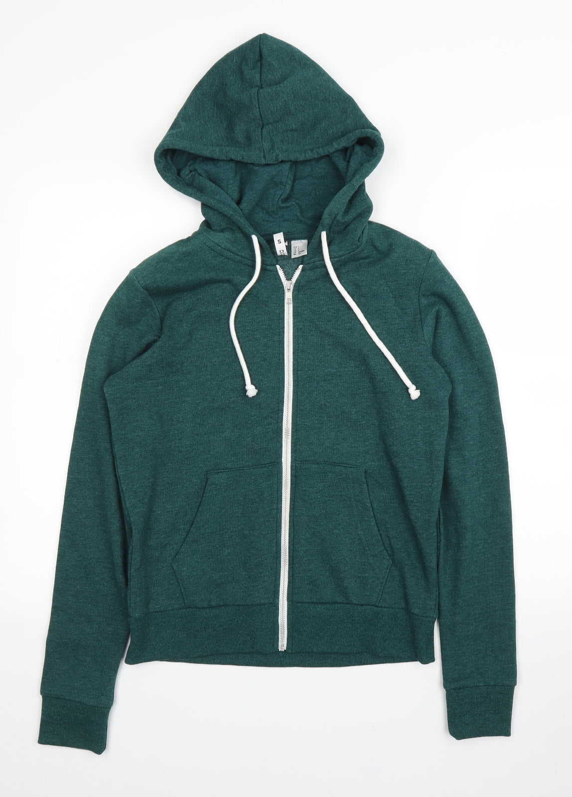 H&M Womens Green   Full Zip Hoodie Size S