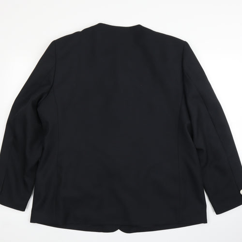 Preworn Womens Black   Jacket Suit Jacket Size 18