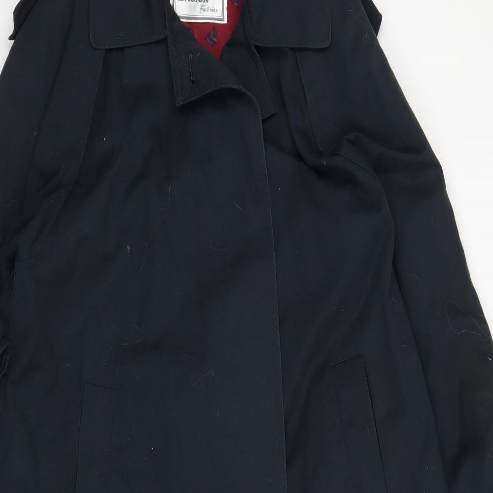 Ensign Womens Blue   Trench Coat Coat Size 10