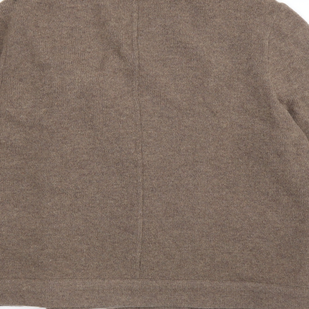 Laura Ashley Womens Brown   Full Zip Jumper Size 18