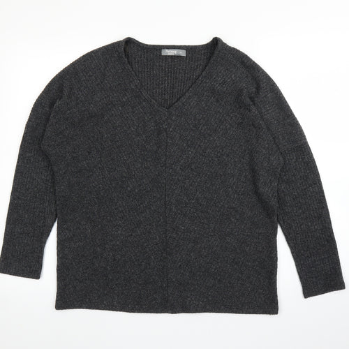 Nutmeg Womens Grey   Pullover Jumper Size 10