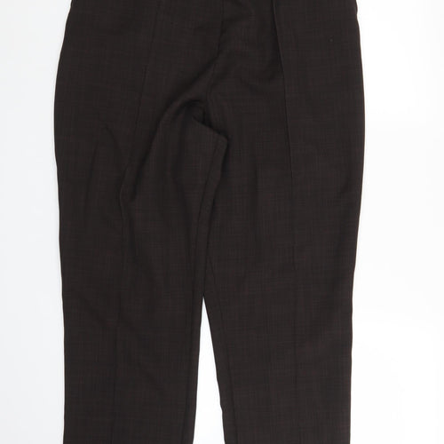 M&S Womens Brown   Pedal Pusher Trousers Size 16 L24 in