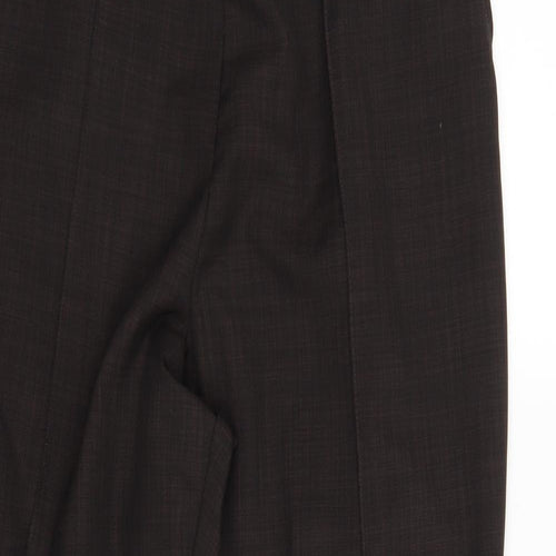 M&S Womens Brown   Pedal Pusher Trousers Size 16 L24 in
