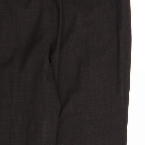 M&S Womens Brown   Pedal Pusher Trousers Size 16 L24 in