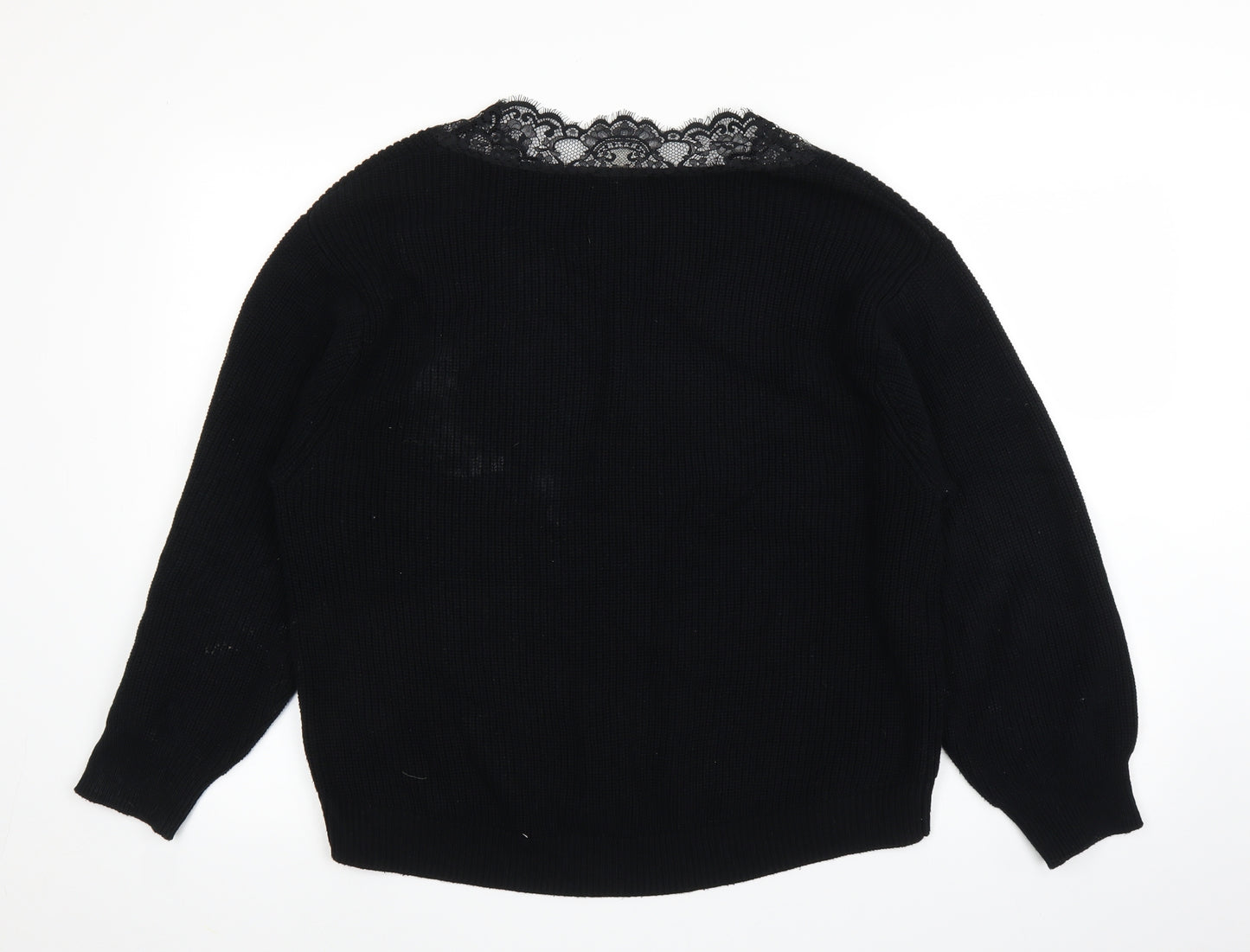 H&M Womens Black   Pullover Jumper Size M