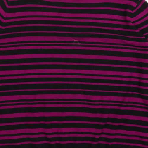 M&S Womens Purple Striped  Pullover Jumper Size 20