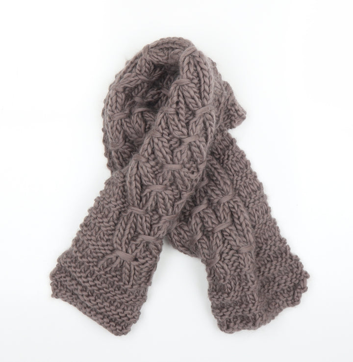 Preworn Unisex Grey Scarf - Chunky Knit