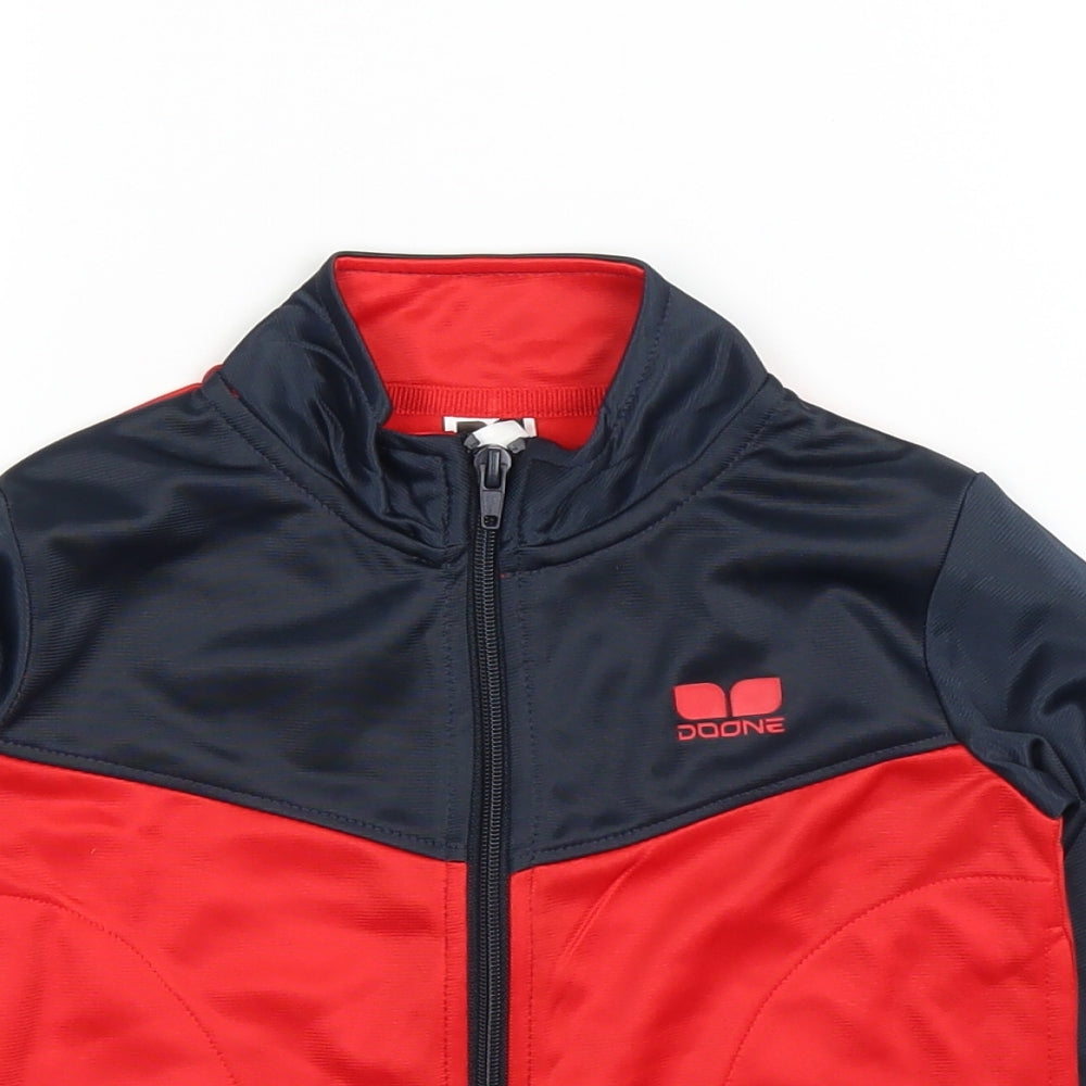 Doone Boys Red   Full Zip Jumper Size 2-3 Years