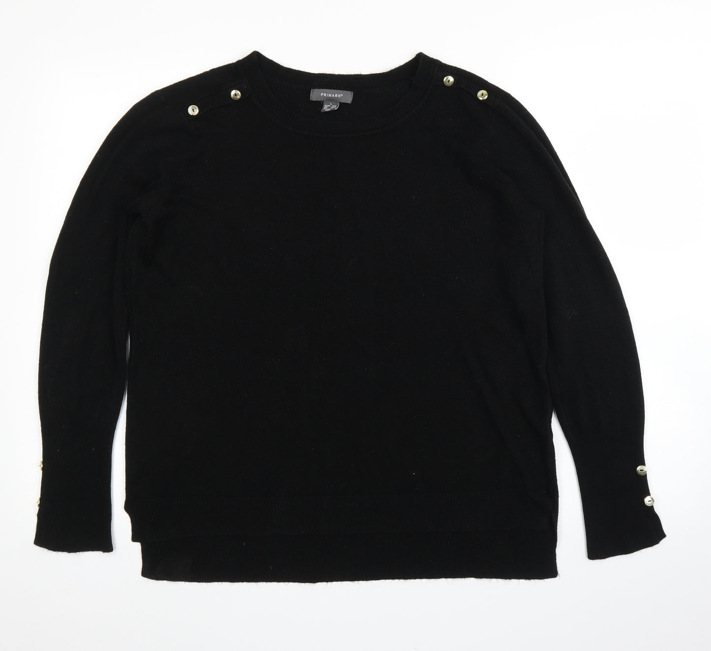 Primark Womens Black   Pullover Jumper Size L
