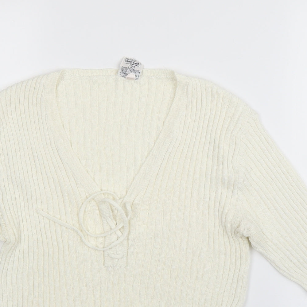 Wolsey Womens White   Pullover Jumper Size S