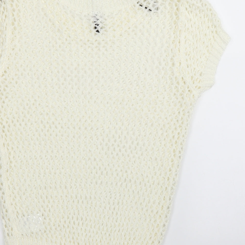 H&M Womens Ivory   Pullover Jumper Size 10