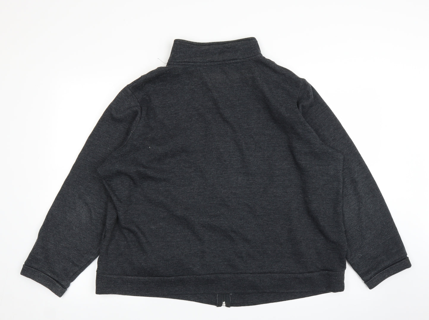 BM Womens Grey   Full Zip Jumper Size L