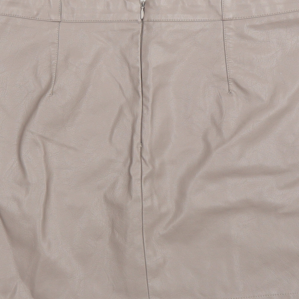 New Look Womens Beige   A-Line Skirt Size 14