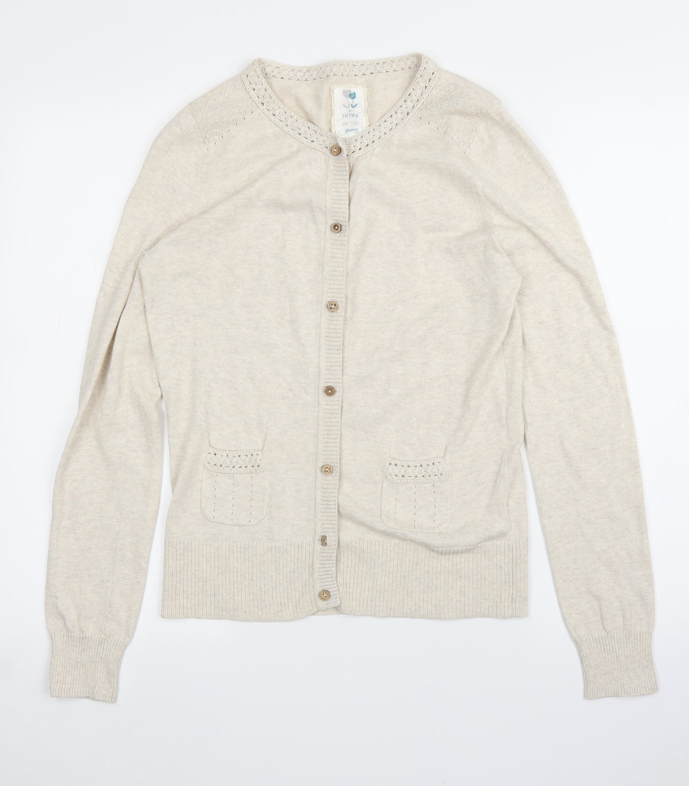 Debenhams Womens Beige   Cardigan Jumper Size 12