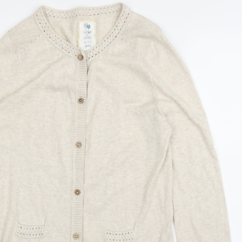 Debenhams Womens Beige   Cardigan Jumper Size 12