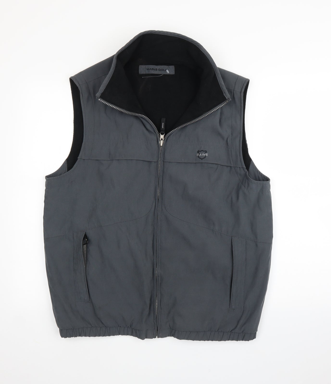 Maine Golf Mens Grey   Gilet Jacket Size L