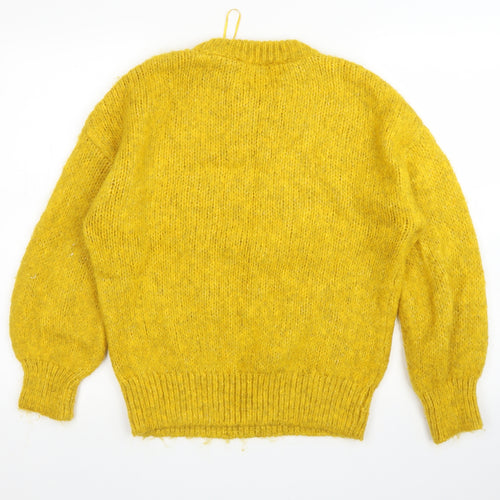 F&F Womens Yellow   Pullover Jumper Size 8