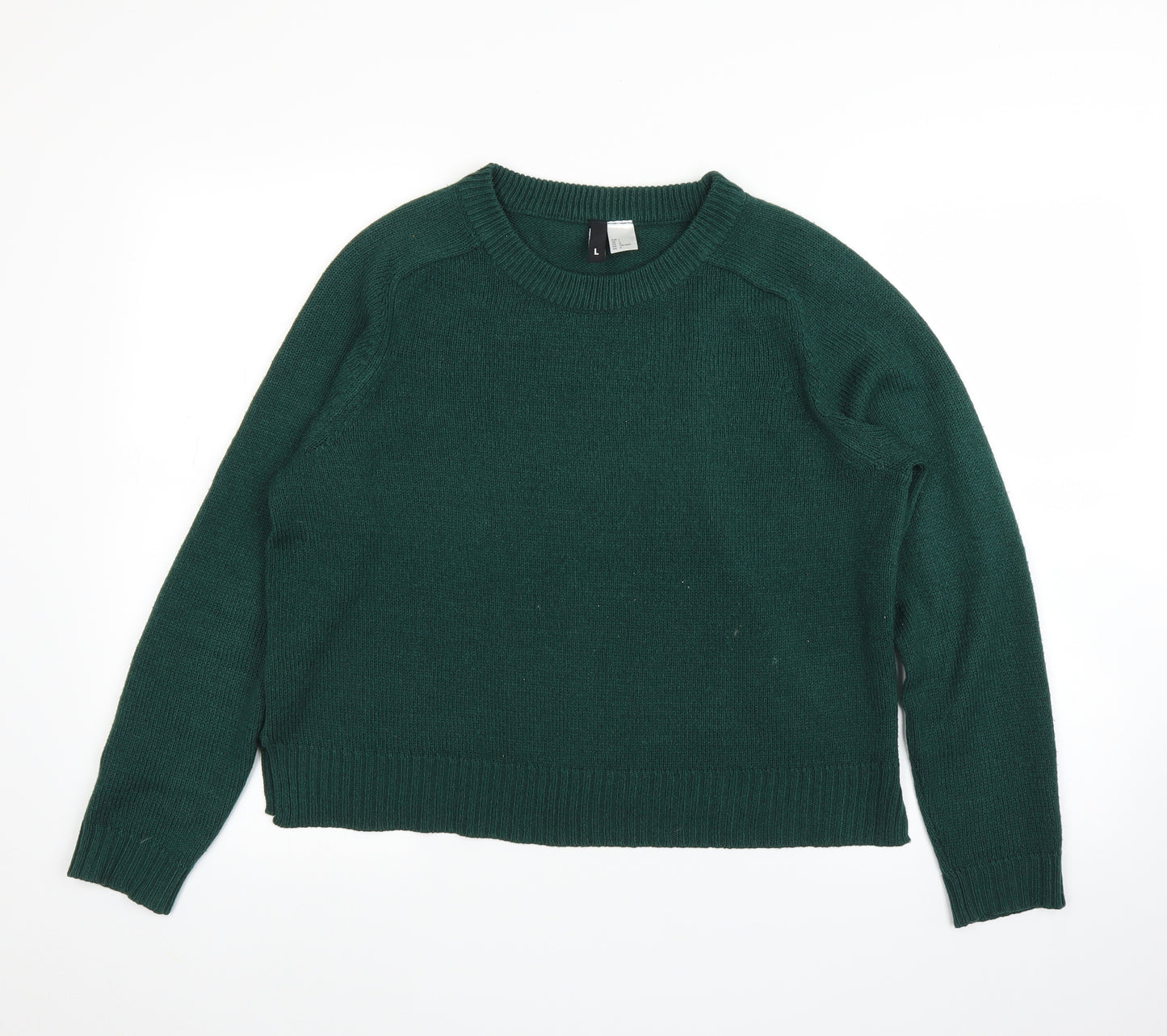 H&M Womens Green   Pullover Jumper Size L