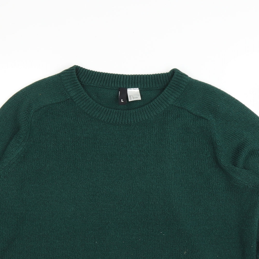 H&M Womens Green   Pullover Jumper Size L