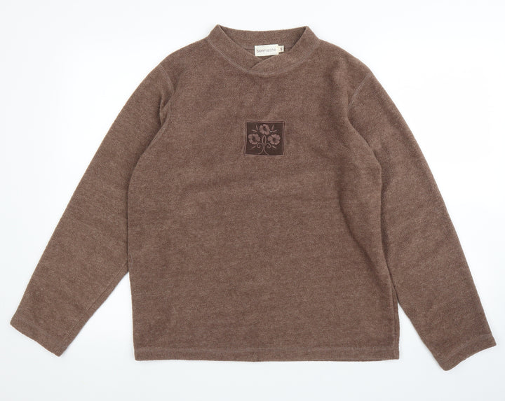 Bonmarché Womens Brown  Rayon Pullover Jumper Size S