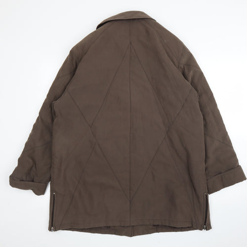 Bonmarché Womens Brown   Quilted Coat Size M