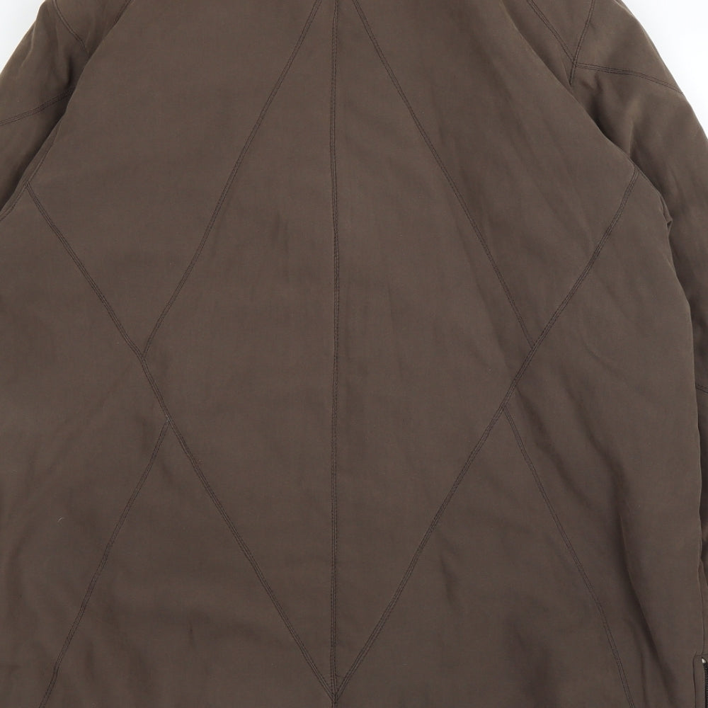 Bonmarché Womens Brown   Quilted Coat Size M