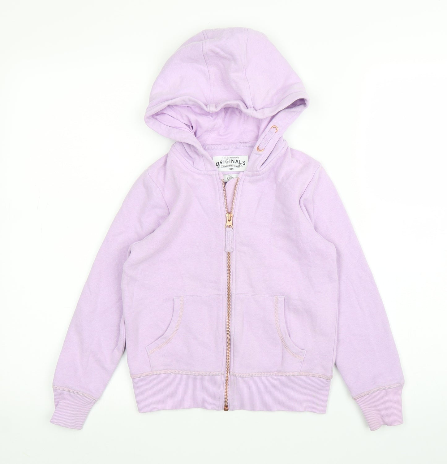M&S Girls Purple   Full Zip Hoodie Size 7-8 Years