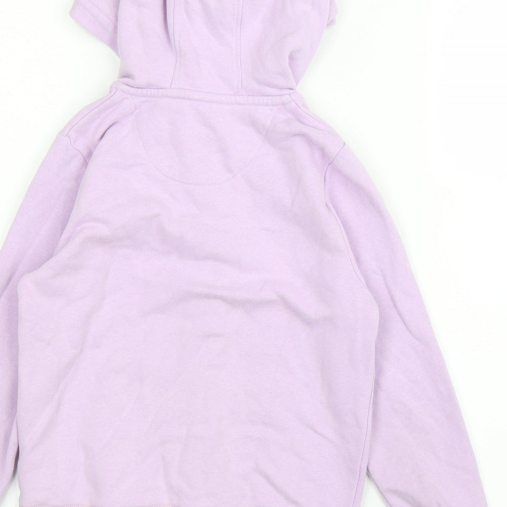 M&S Girls Purple   Full Zip Hoodie Size 7-8 Years