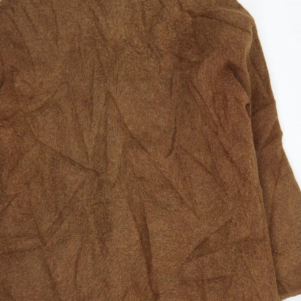 Preworn Womens Brown   Overcoat Coat Size L
