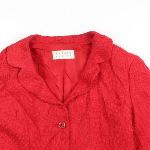 Precis Womens Red   Cardigan Jumper Size 8