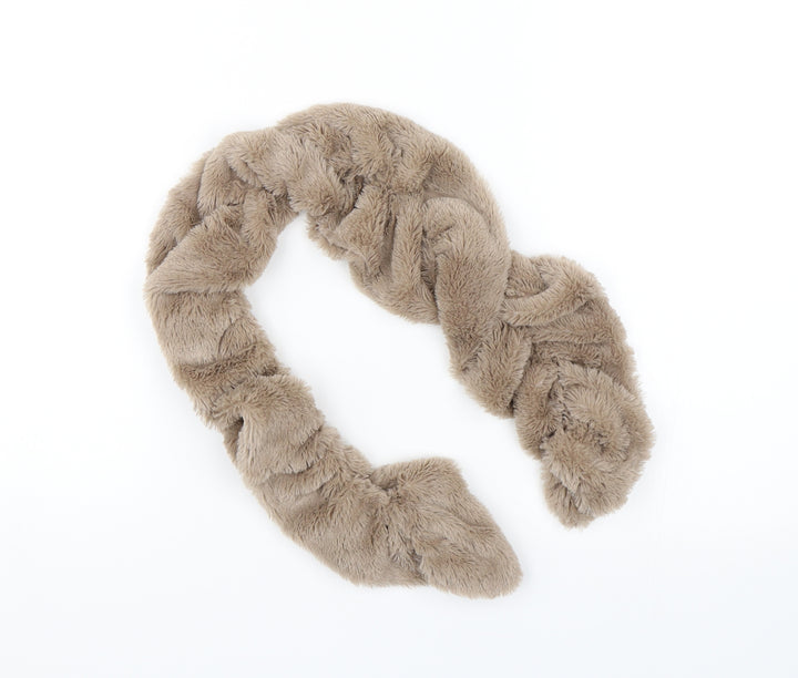 thomas calvi Womens Brown Scarf - Fluffy