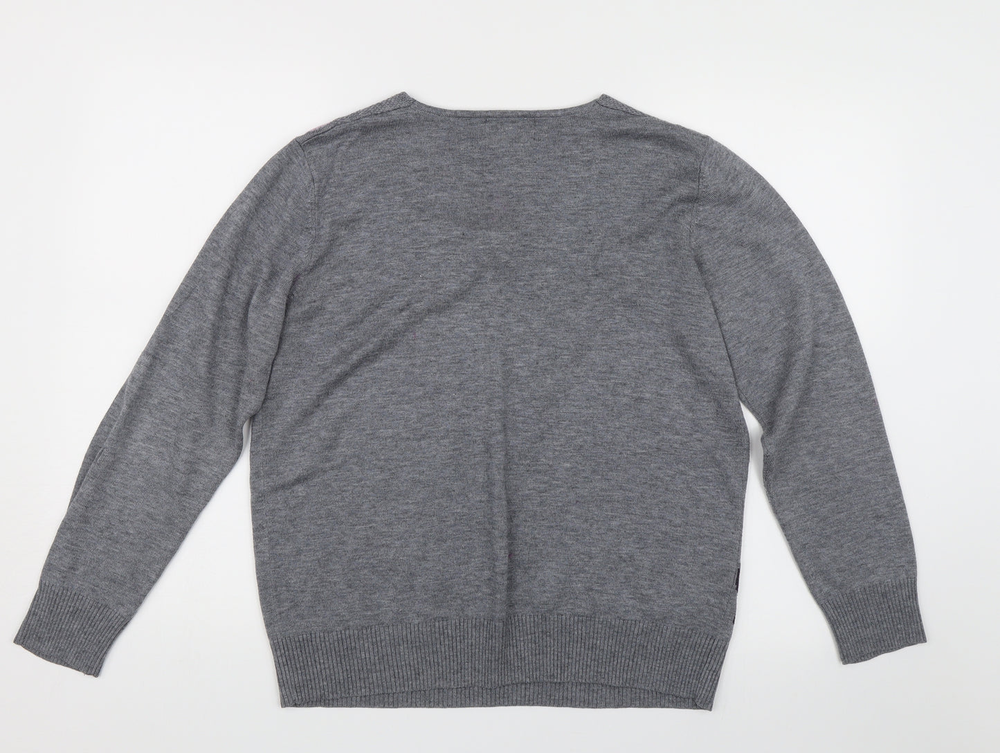 Afibel Womens Grey   Pullover Jumper Size 16