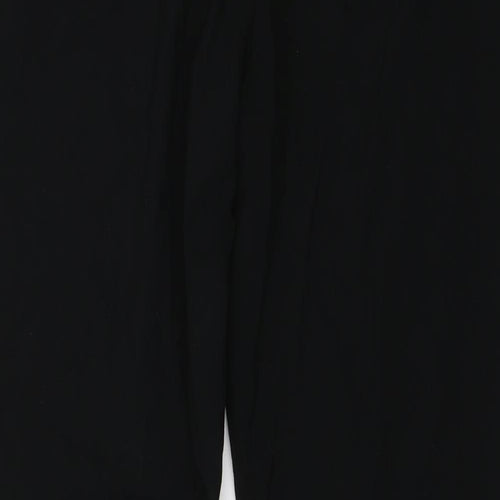 M&S Womens Black   Trousers  Size 12 L28 in