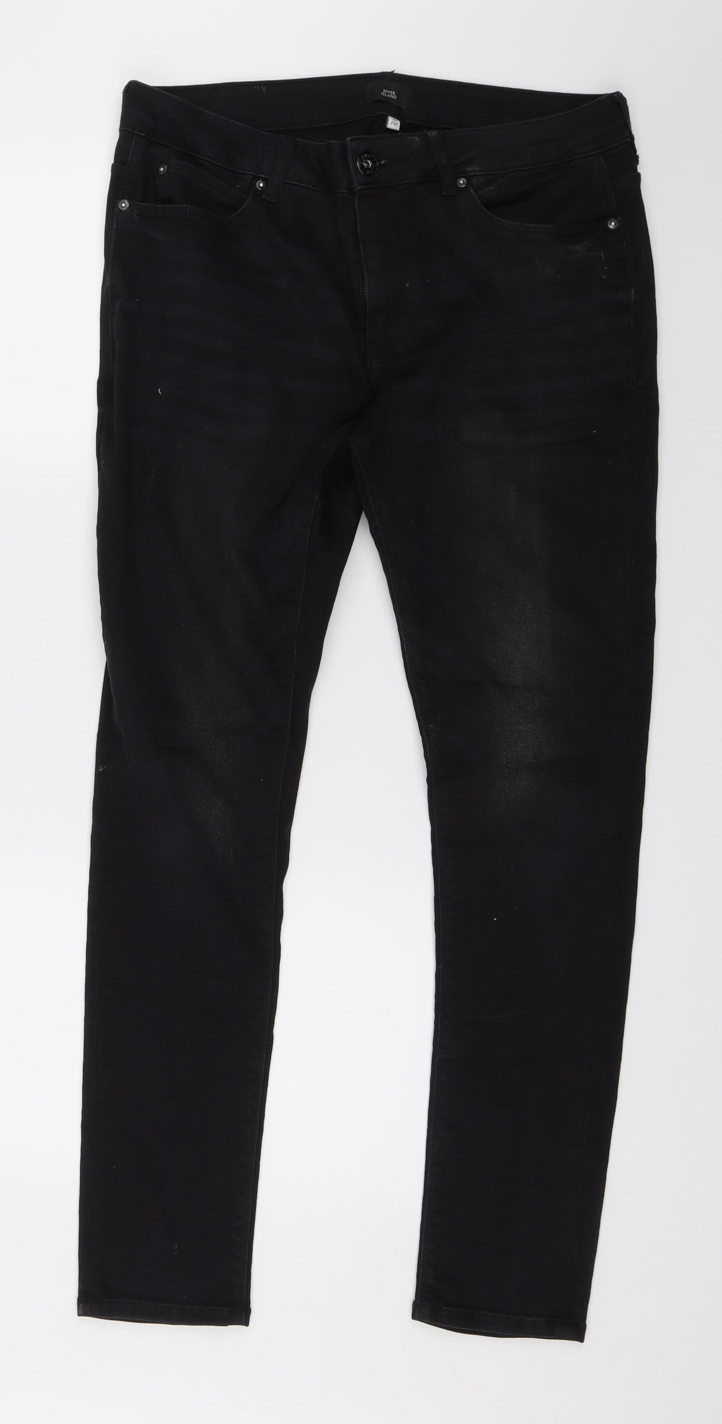 River Island Womens Black   Skinny Jeans Size 34 L27 in