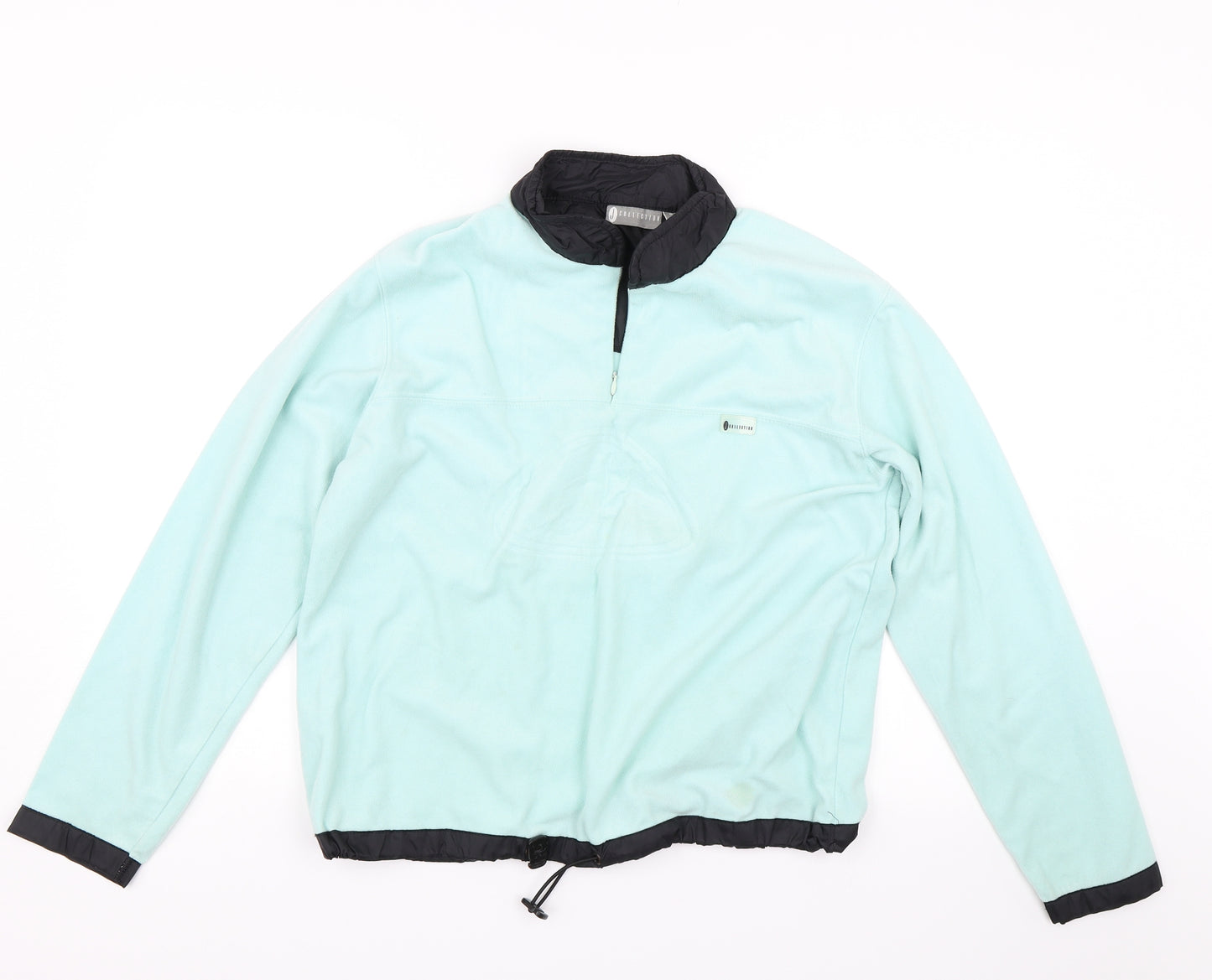 J Collection Womens Blue  Fleece Pullover  Size S
