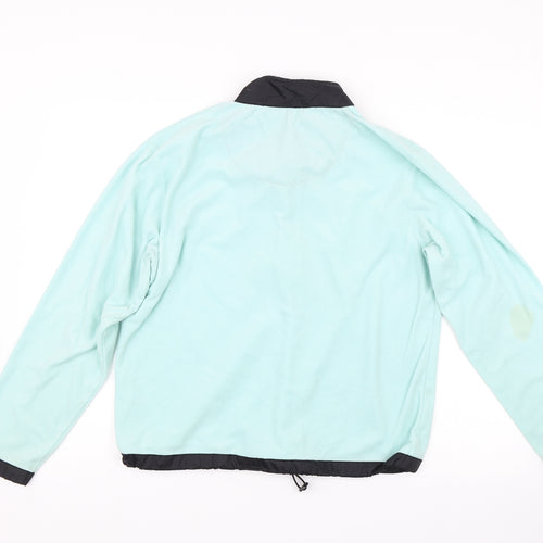 J Collection Womens Blue  Fleece Pullover  Size S