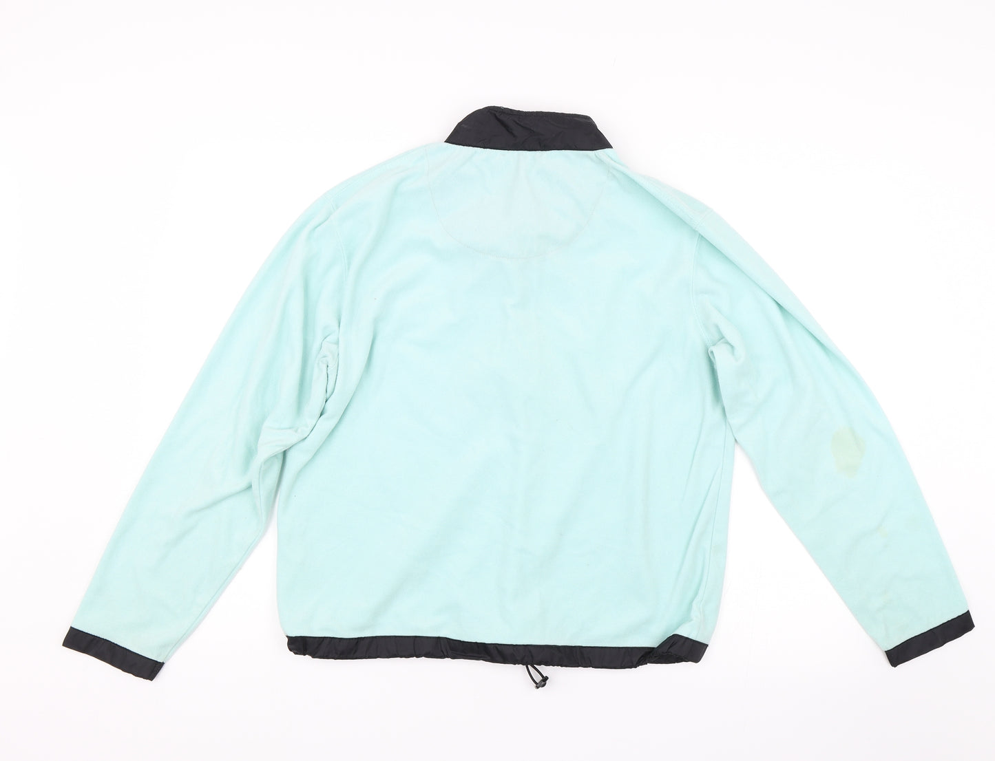 J Collection Womens Blue  Fleece Pullover  Size S