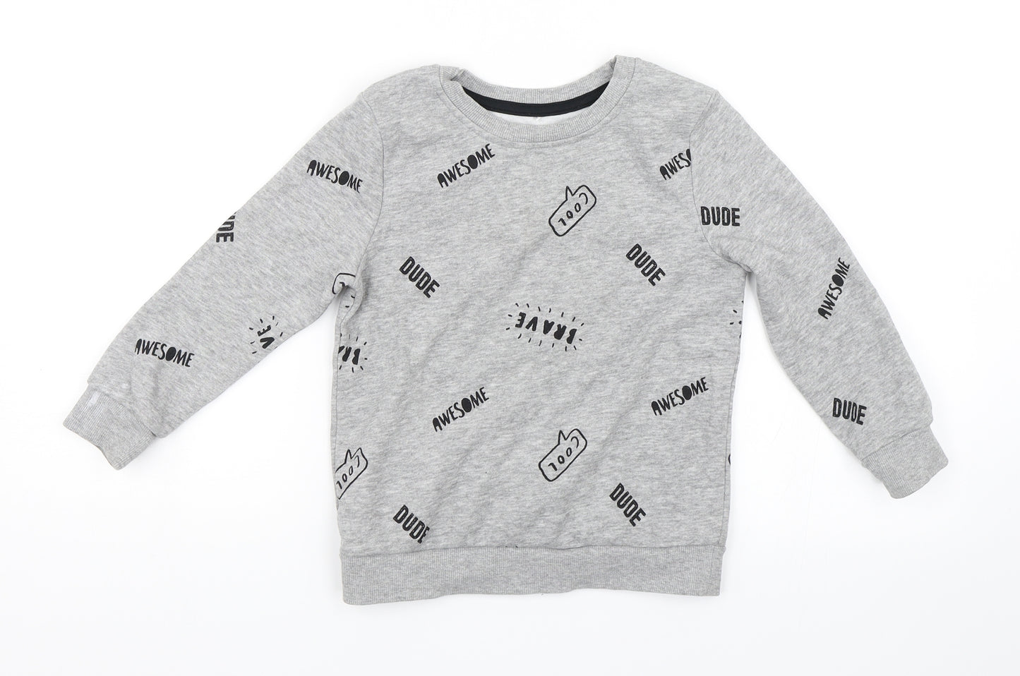 George Boys Grey   Pullover Sweatshirt Size 4-5 Years  - awesome