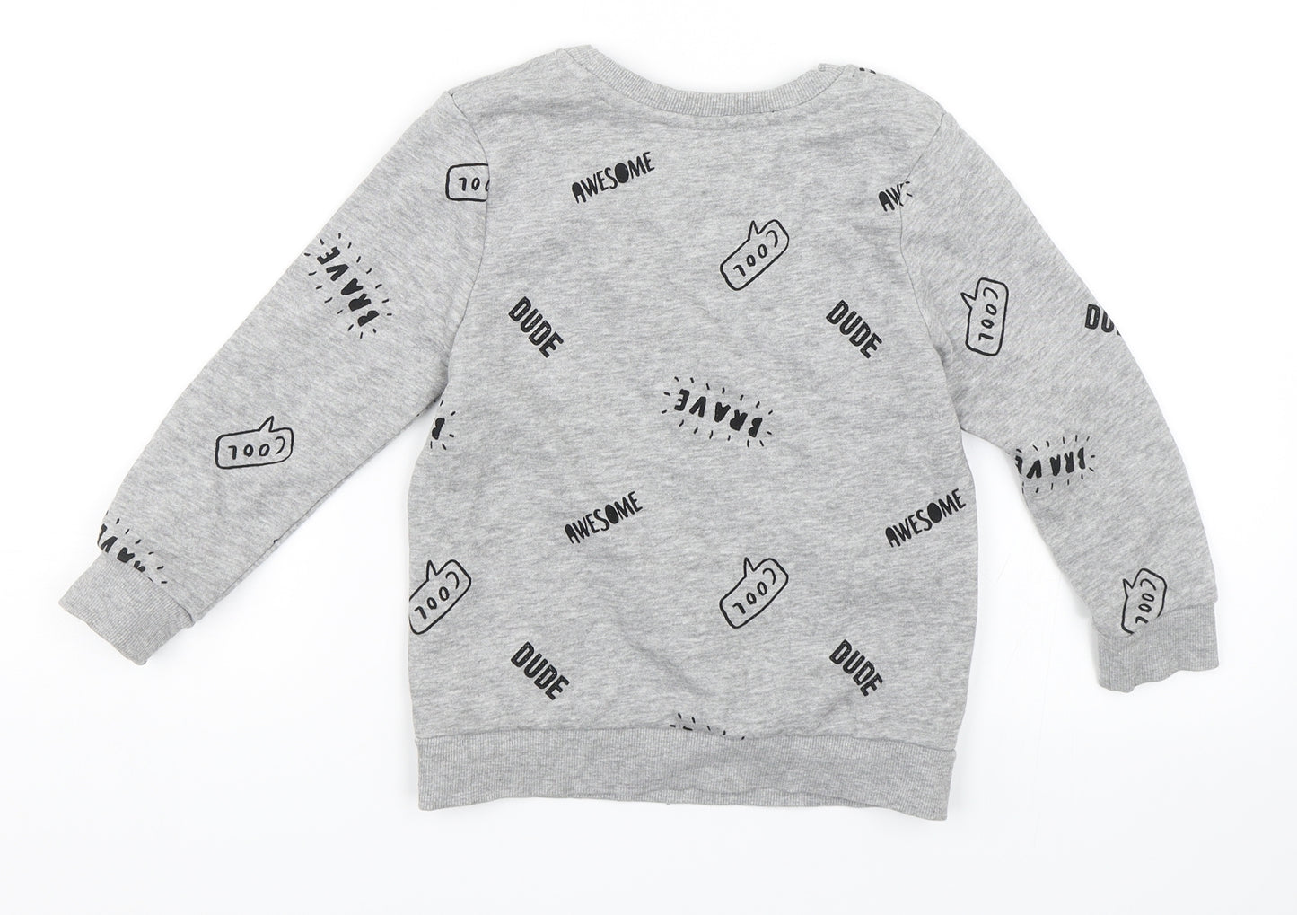 George Boys Grey   Pullover Sweatshirt Size 4-5 Years  - awesome