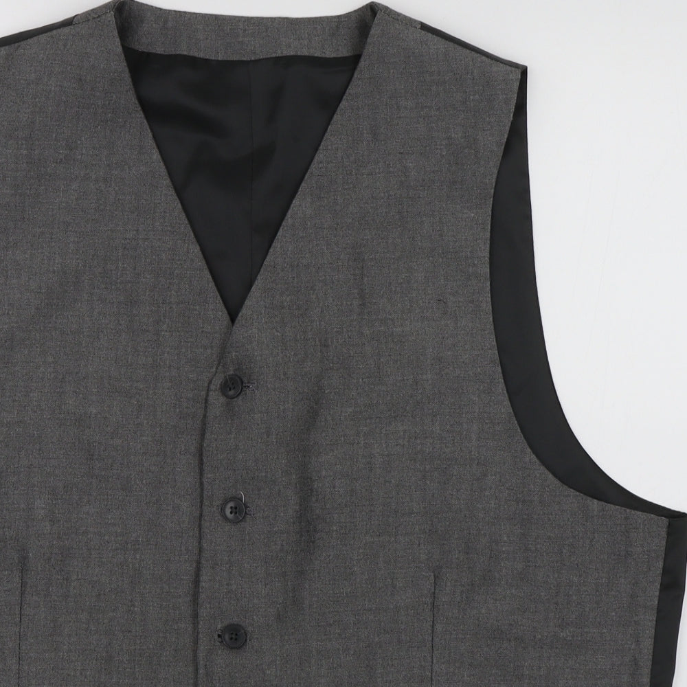 New Look Mens Grey   Jacket Suit Waistcoat Size 44