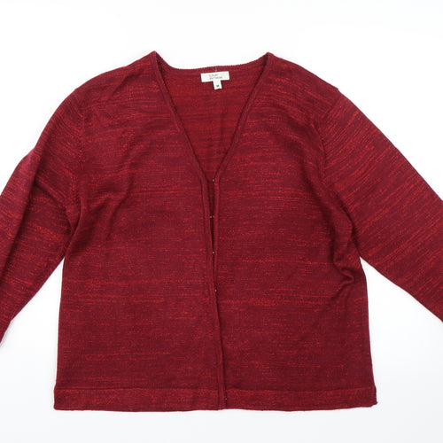 Luxury Knitwear Womens Red   Cardigan Jumper Size M