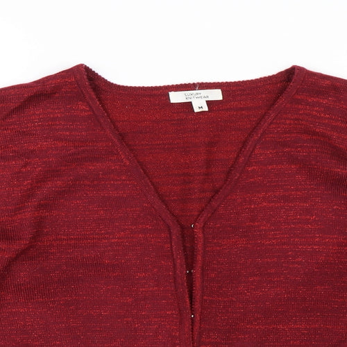 Luxury Knitwear Womens Red   Cardigan Jumper Size M