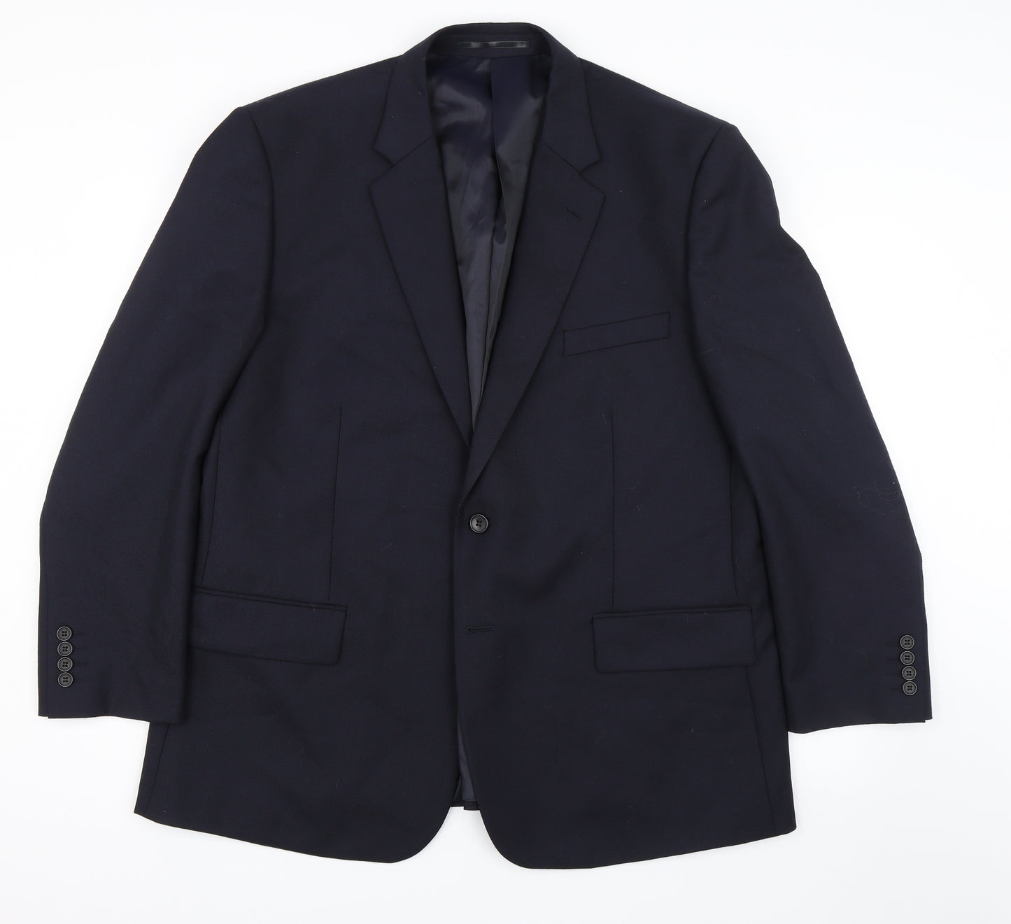 Slaters Mens Black   Jacket Suit Jacket Size 48