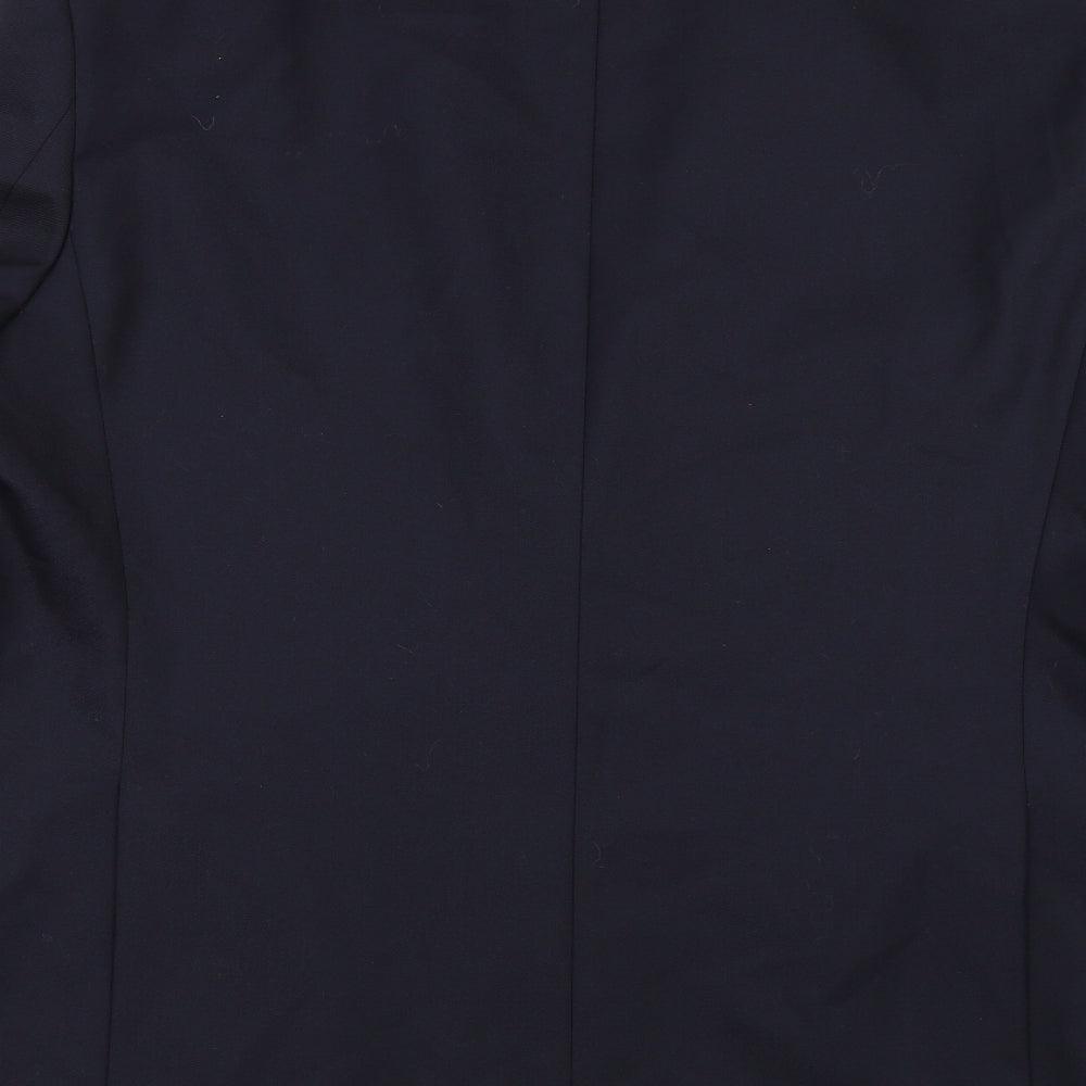 Slaters Mens Black   Jacket Suit Jacket Size 48
