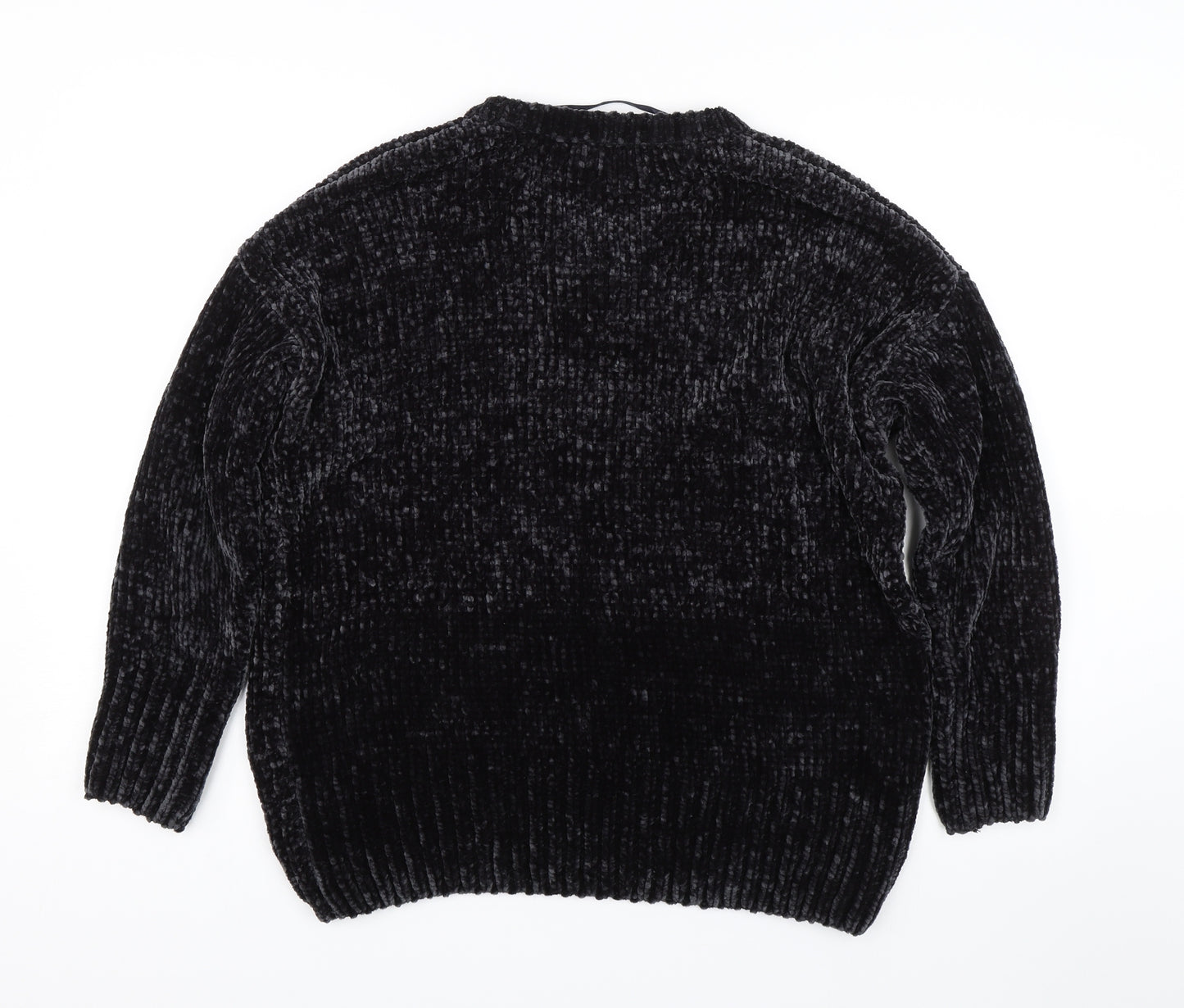 Primark Womens Black  Knit Pullover Sweatshirt Size S  - Soft