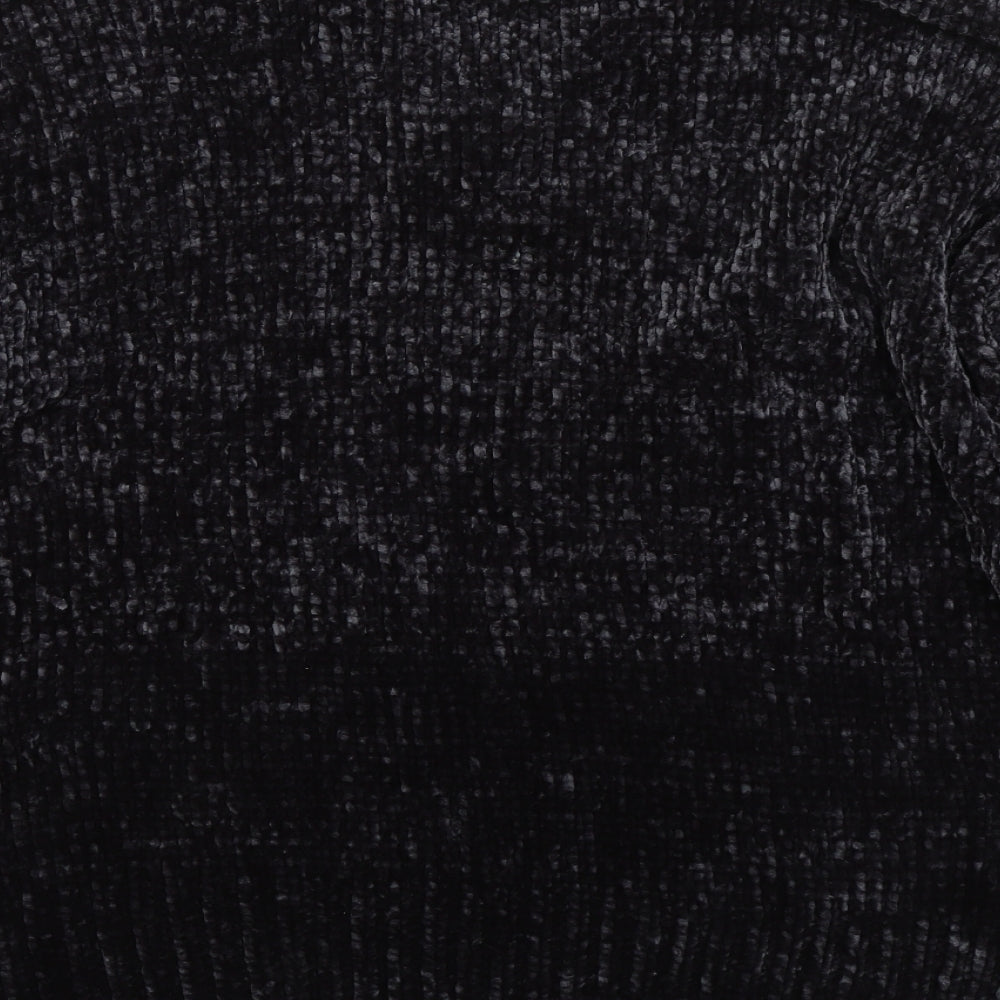 Primark Womens Black  Knit Pullover Sweatshirt Size S  - Soft