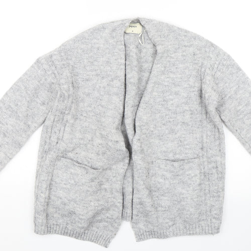 Papaya Womens Grey  Knit Cardigan Jumper Size M