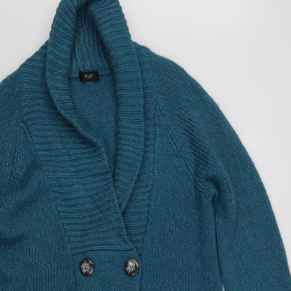 F&F Womens Blue   Cardigan Jumper Size 14